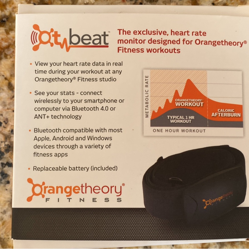 Orangetheory OT beat heart rate monitor
